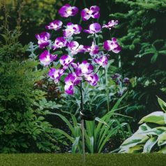 HI LED-es napelemes orchideás kerti lámpa 75 cm (435255)