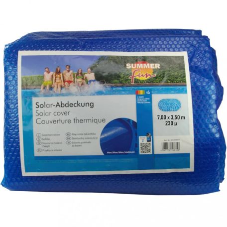 Summer Fun kék polietilén szolártakaró ovális medencéhez 700 x 350 cm (428933)