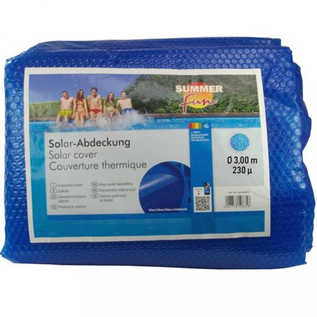 Summer Fun kék polietilén szolártakaró kerek medencéhez 300 cm (428940)