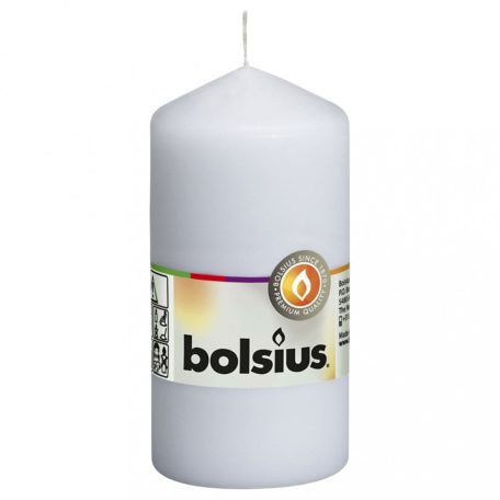 Bolsius 10 db fehér oszlopgyertya 120 x 58 mm (428075)