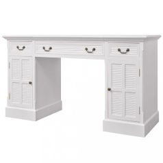   Fehér dupla talapzatú íróasztal 140 x 48 x 80 cm (244370)