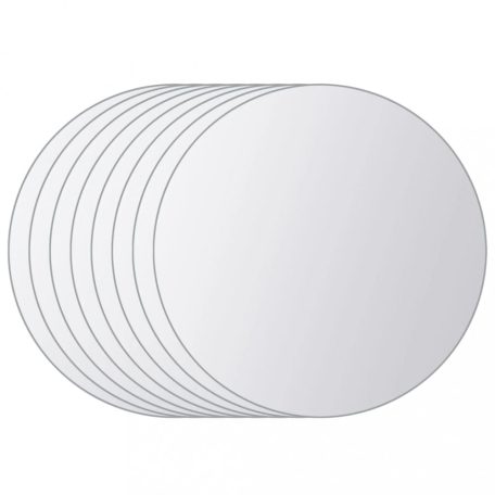 8 darabos, kör-alakú tükörcsempe készlet (244463)