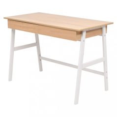   Tölgyfa/fehér színű íróasztal 110 x 55 x 75 cm (245722)