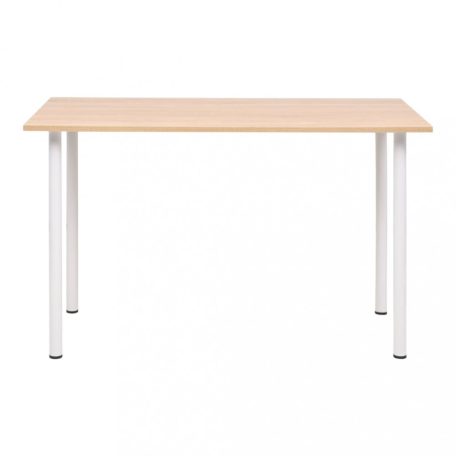 Tölgyfa/fehér színű étkezőasztal 120 x 60 x 73 cm (245728)