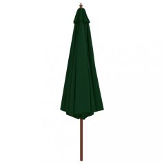 Zöld kültéri napernyő farúddal 350 cm (44528)