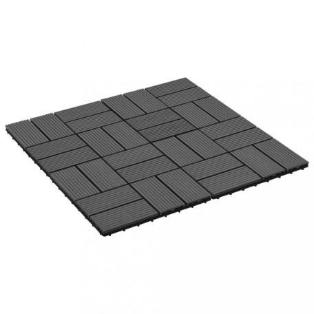 11 db (1 m2) fekete WPC teraszburkoló lap 30 x 30 cm (45031)