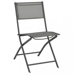 2 db összecsukható acél/textilén kültéri szék (44710)
