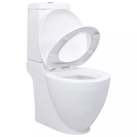 Fehér kerámia WC hátsó vízelvezetéssel (240376)