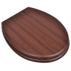 Egyszerű tervezésű barna MDF WC-ülőke (140803)