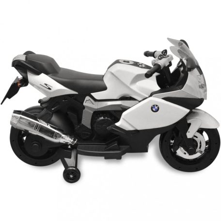 Elektromos BMW 283 gyerek motorkerékpár 6 V fehér (10085)