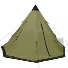 4 személyes zöld sátor (91007)