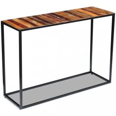   Tömör újrahasznosított fa konzolasztal 110 x 35 x 76 cm (243337)