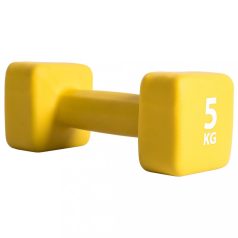 Pure2Improve 5 kg-os sárga neoprén súlyzó (427692)