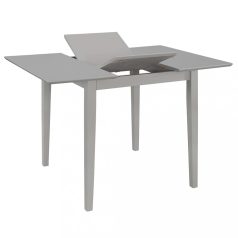   Szürke kihúzható MDF étkezőasztal (80-120)x80x74 cm (247627)