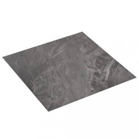 Fekete öntapadó PVC padló burkolólap mintával 5,11 m² (144874)