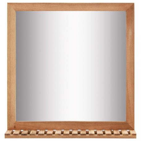 Tömör diófa fürdőszobai tükör 60 x 12 x 62 cm (247605)
