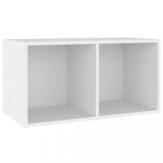   Fehér szerelt fa lemeztároló doboz 71 x 34 x 36 cm (800117)
