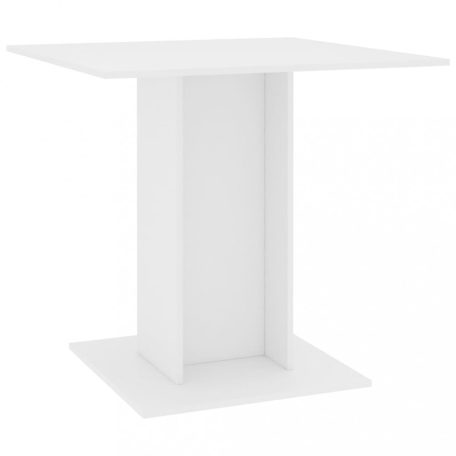 Fehér forgácslap étkezőasztal 80 x 80 x 75 cm (800252)