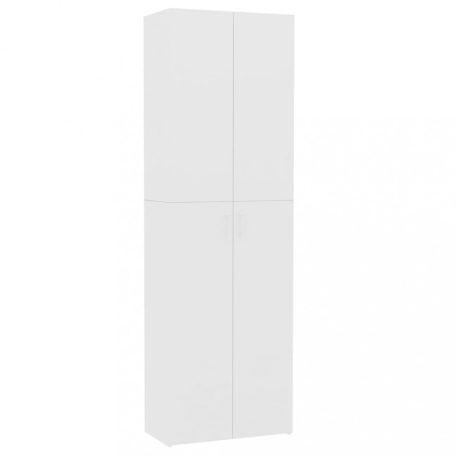 Fehér szerelt fa irodaszekrény 60 x 32 x 190 cm (800297)