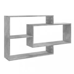   800328 Wall Shelves Concrete Grey 104x20x58,5 cm Chipboard (800328)