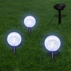 6 db LED kerti gömblámpa cövekkel és napelemmel (277121)