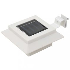   12 db fehér négyzet alakú kültéri napelemes LED lámpa 12 cm (277137)