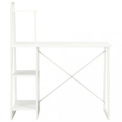 Fehér íróasztal polcrendszerrel 102 x 50 x 117 cm (20282)
