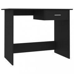 Fekete forgácslap íróasztal 100 x 50 x 76 cm (800550)