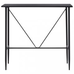 Fekete MDF bárasztal 120 x 60 x 110 cm (281546)