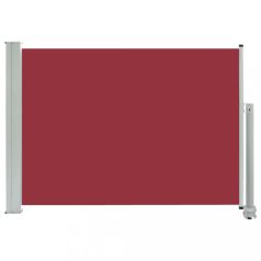   Piros kihúzható oldalsó terasz napellenző 80 x 300 cm (48363)