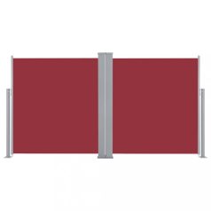 Piros behúzható oldalsó napellenző 160 x 600 cm (48465)