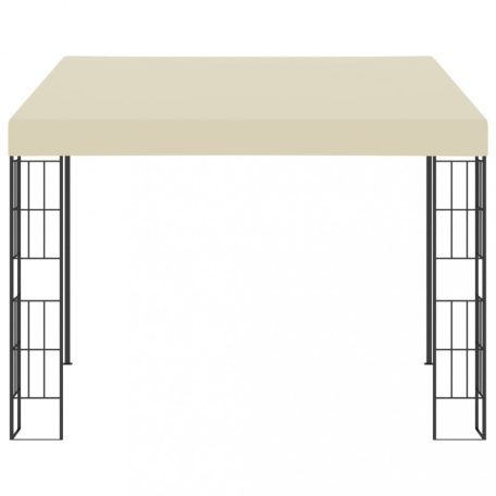 Krémszínű falra szerelhető szövetpavilon 3 x 3 m