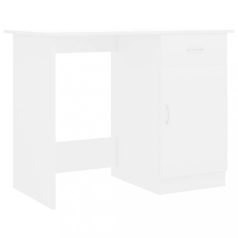 Fehér forgácslap íróasztal 100 x 50 x 76 cm (801080)