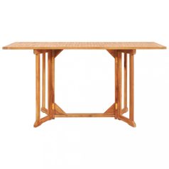   Tömör tíkfa lehajtható lapú kerti asztal 150 x 90 x 75 cm (49000)