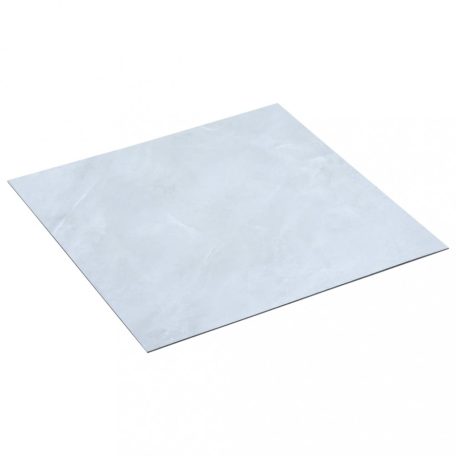 Fehér márványmintás öntapadó PVC padlólapok 5,11 m²  (146236)