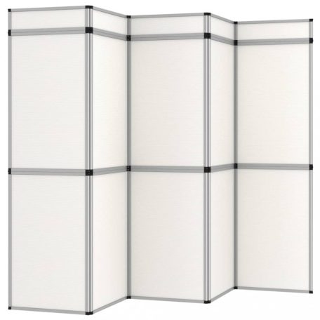 Fehér 15 paneles összecsukható kiállítófal 302 x 200 cm (51211)