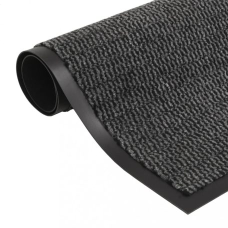 2 db antracitszürke négyszögletes szennyfogó szőnyeg 40 x 60 cm (3051601)