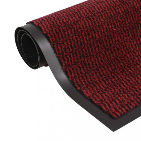 2 db piros négyszögletes bolyhos szennyfogó szőnyeg 60 x 90 cm (3051607)