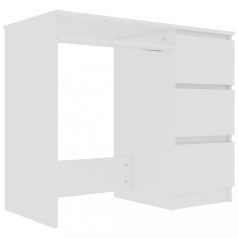 Fehér forgácslap íróasztal 90 x 45 x 76 cm (801373)