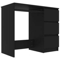 Fekete forgácslap íróasztal 90 x 45 x 76 cm (801374)