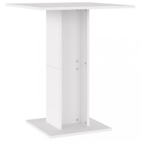 Fehér forgácslap bisztróasztal 60 x 60 x 75 cm (802102)