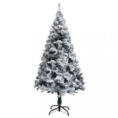 PVC műkarácsonyfa pelyhes hóval 150 cm (320963)