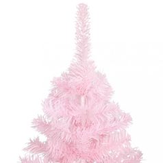 Rózsaszín PVC műkarácsonyfa állvánnyal 150 cm (320997)