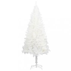  Fehér műkarácsonyfa élethű tűlevelekkel 210 cm (321024)
