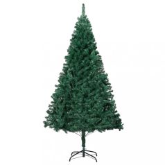 Zöld PVC műkarácsonyfa vastag ágakkal 210 cm (321036)