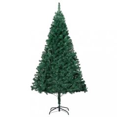 Zöld PVC műkarácsonyfa vastag ágakkal 240 cm (321037)