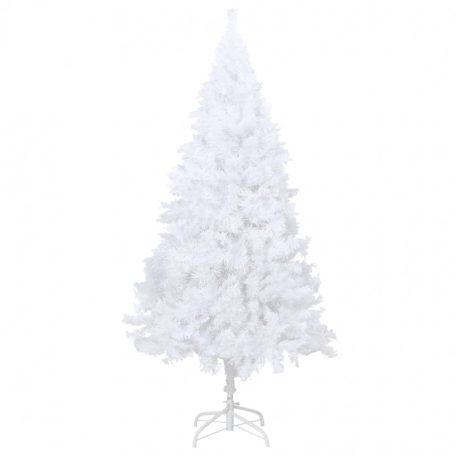 Fehér PVC műkarácsonyfa vastag ágakkal 210 cm (321040)