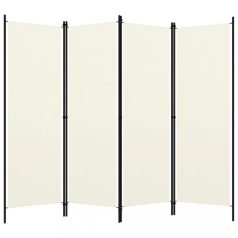 Krémfehér 4 paneles paraván 200 x 180 cm (320719)