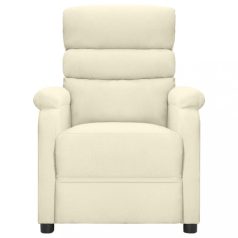 Krémszínű szövet dönthető fotel (321225)