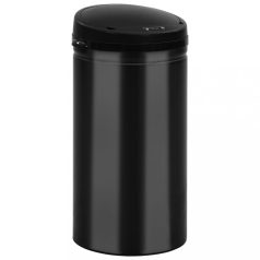   Fekete automata érzékelős szénacél szemeteskuka 50 L (322700)